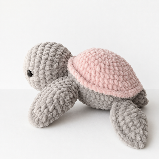 Crochet Sea Turtle Pattern PDF, Plush Turtle Amigurumi Pattern